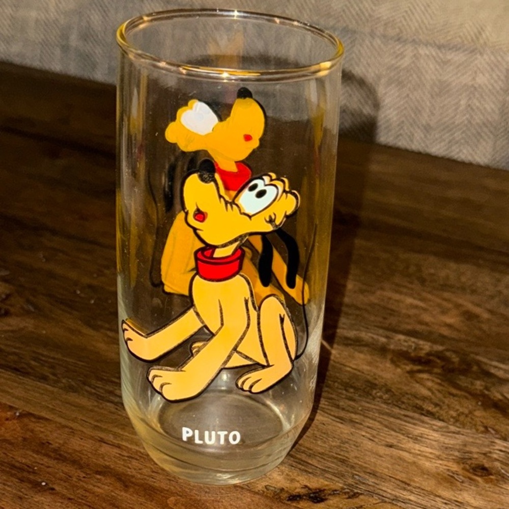 VTG Pepsi/Mickey Mouse/Walt Disney World Themed Drinking Glass Tumbler PLUTO